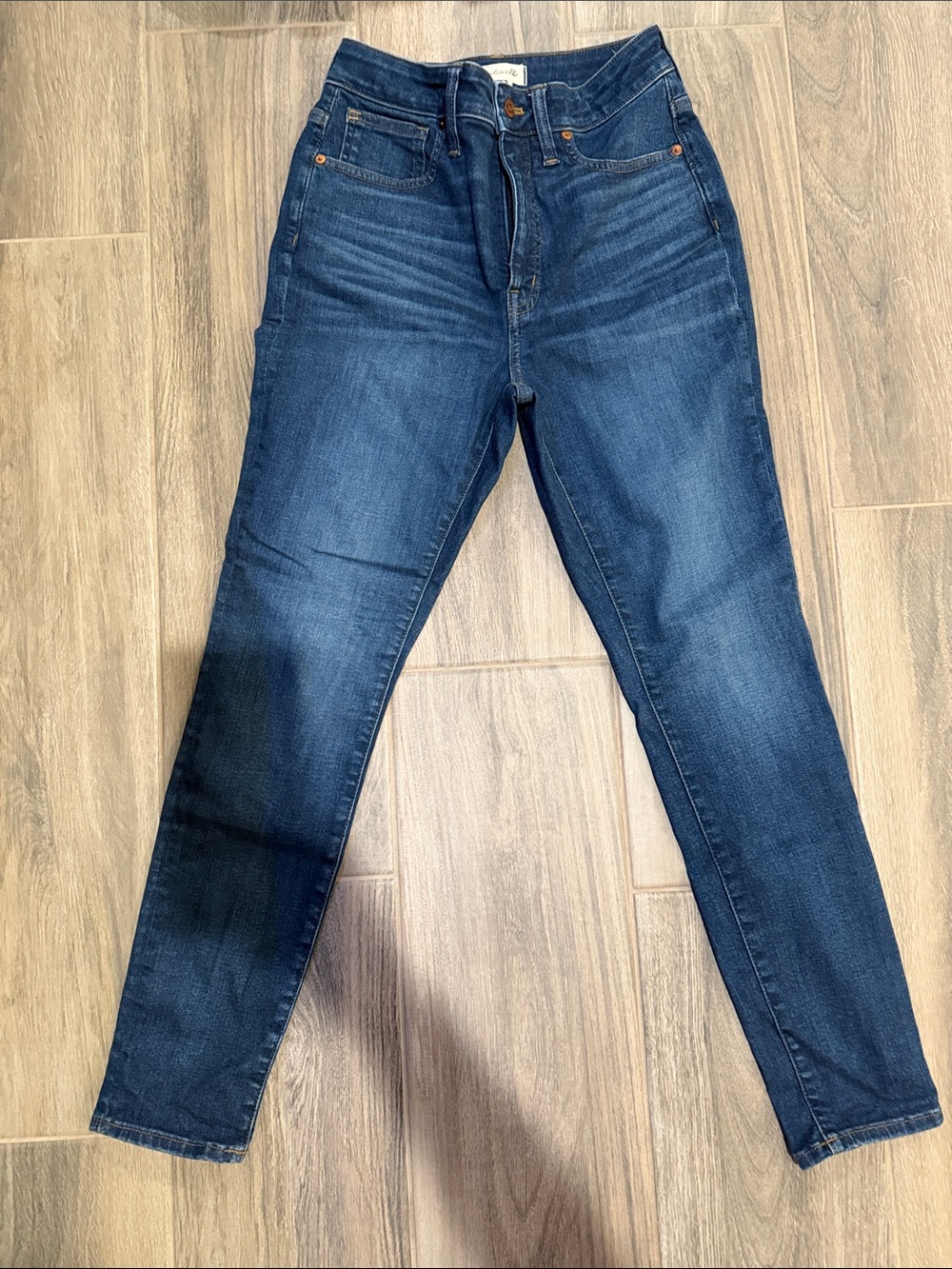 Madewell Women's Dark Blue Curvy Skinny Jeans